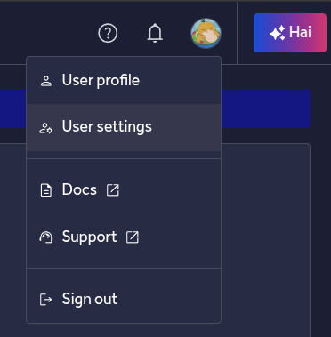 HackerOne user settings